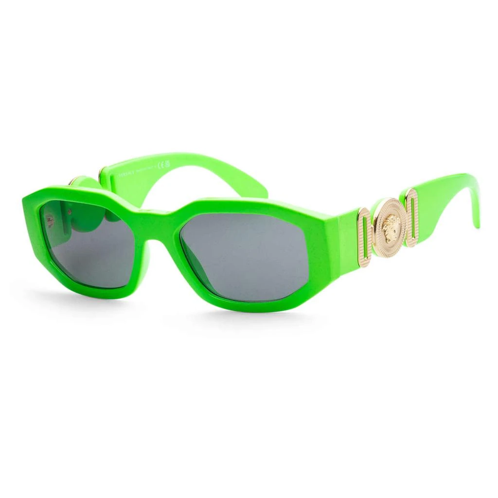 商品Versace|Versace 绿色 Irregular 太阳镜,价格¥822,第1张图片