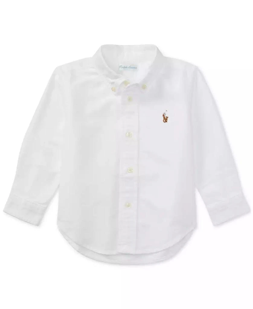 商品Ralph Lauren|Baby Boys Cotton Oxford Button Shirt,价格¥342,第1张图片