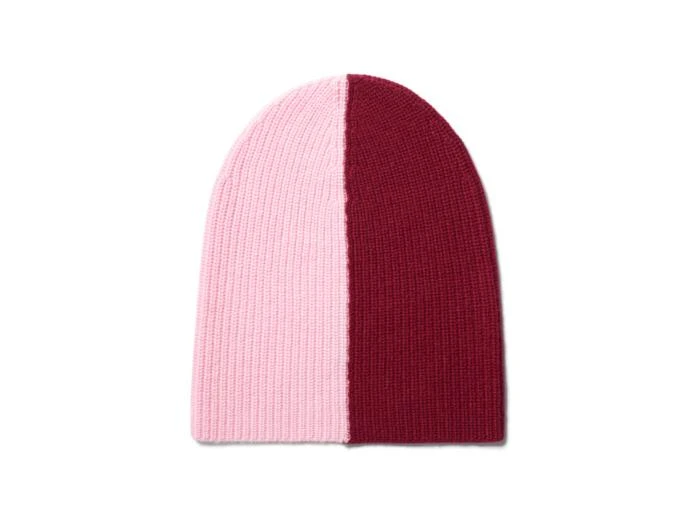 商品Eric Bompard|Bonnet à côtes bicolore - Accessoire - ROSE JELLY/ROUGE CRANBERRY,价格¥429,第1张图片