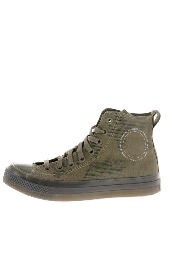 Converse Mens Green Hi Top Sneakers商品第1张图片规格展示