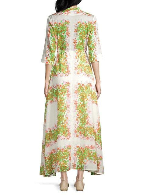 商品Tory Burch|Printed Button-Front Maxi Dress,价格¥2630,第5张图片详细描述