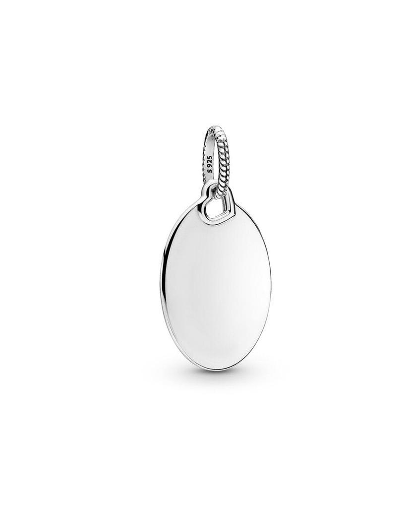 商品PANDORA|Pandora Silver Engravable Oval Tag Pendant Necklace,价格¥120,第5张图片详细描述