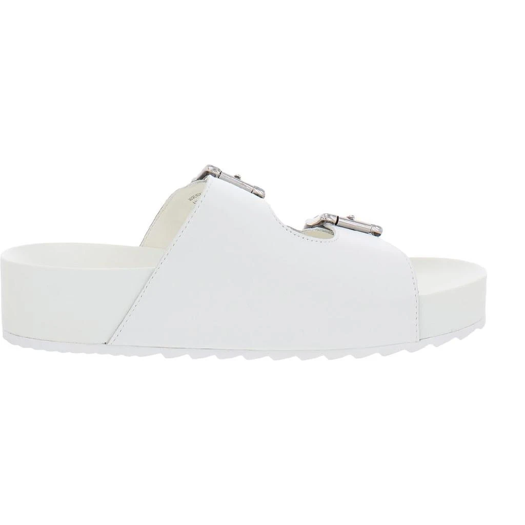 商品Steve Madden|Steve Madden Womens Moore Leather Contoured Footbed Flatform Sandals,价格¥238,第3张图片详细描述