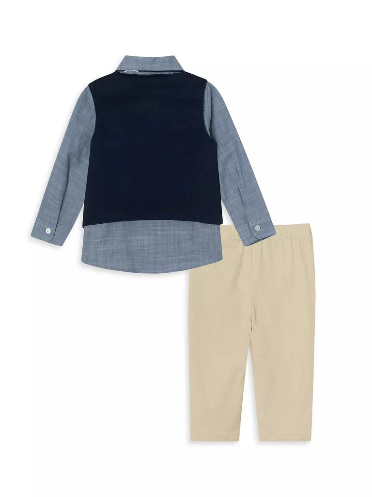 商品Andy & Evan|Baby Boy's Chambray Shirt, Vest, & Pants Set,价格¥405,第2张图片详细描述