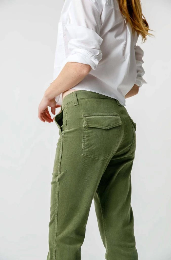 商品AMO|Cord Easy Army Trouser In Tea Leaf,价格¥1310,第4张图片详细描述