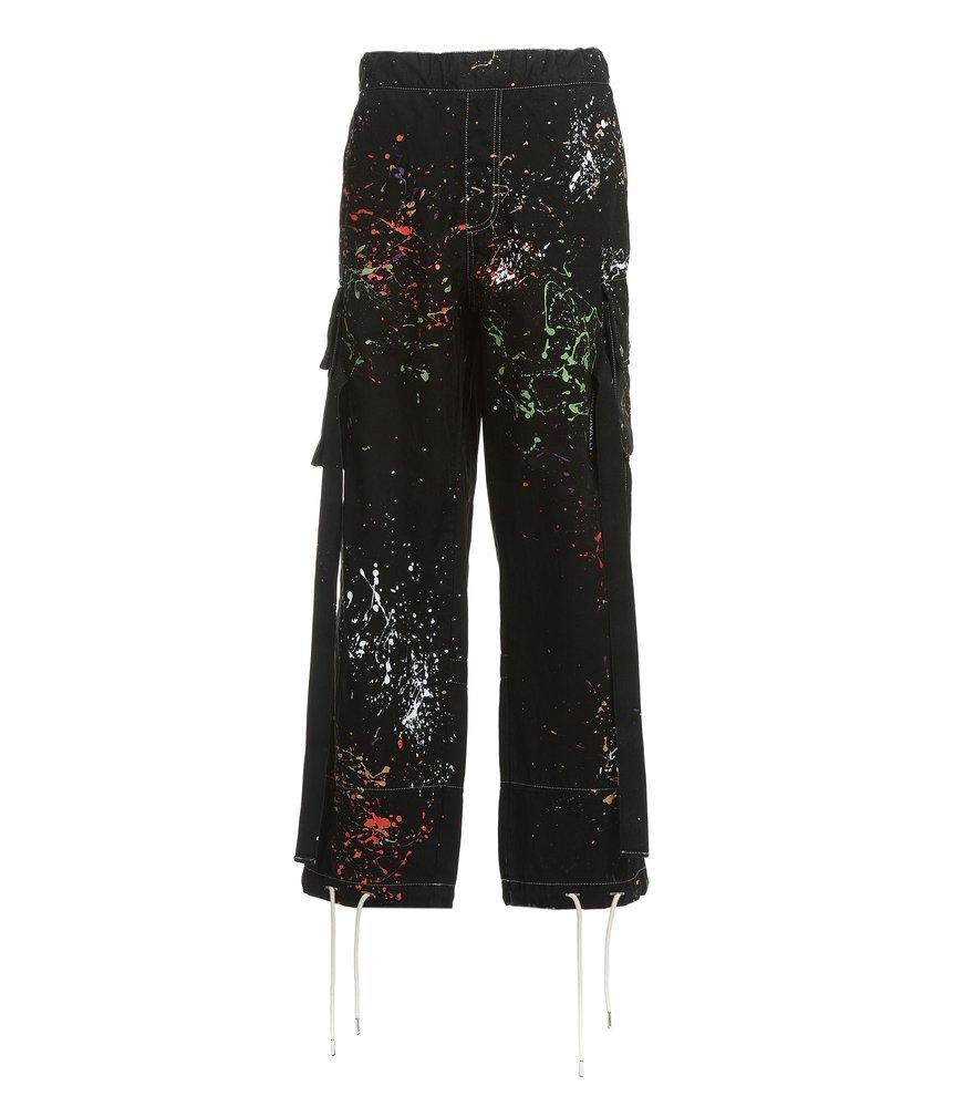 商品Just Cavalli|Just Cavalli Paint Splatter Detailed Pants,价格¥2515,第1张图片