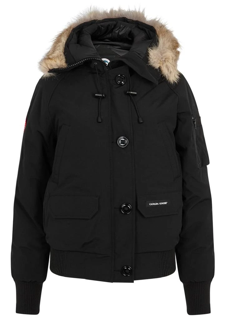 商品Canada Goose|Chilliwack black fur-trimmed Arctic-Tech jacket,价格¥10122,第1张图片