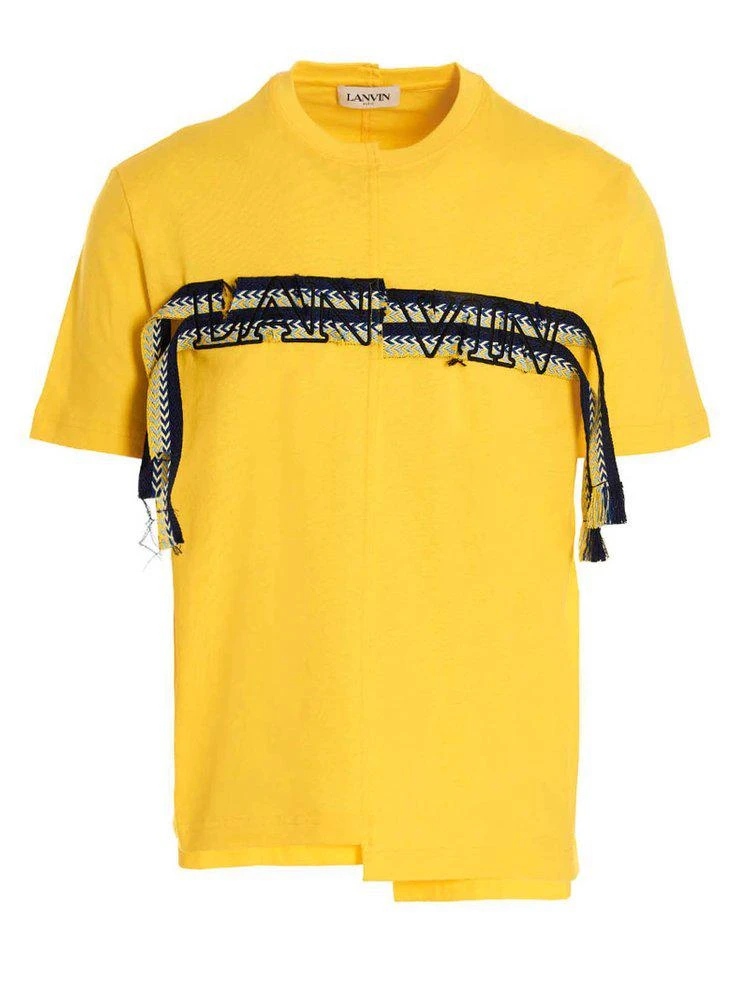 商品Lanvin|Lanvin Logo-Embroidered Crewneck T-Shirt,价格¥2260,第1张图片