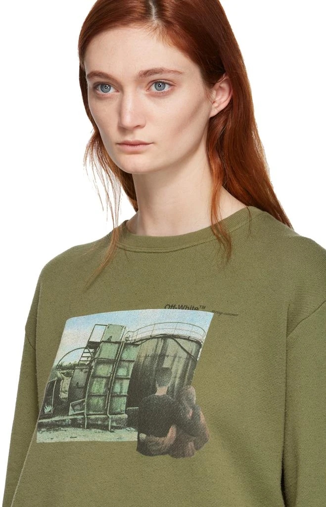 商品Off-White|Green Hug Long Sweatshirt,价格¥1241,第4张图片详细描述