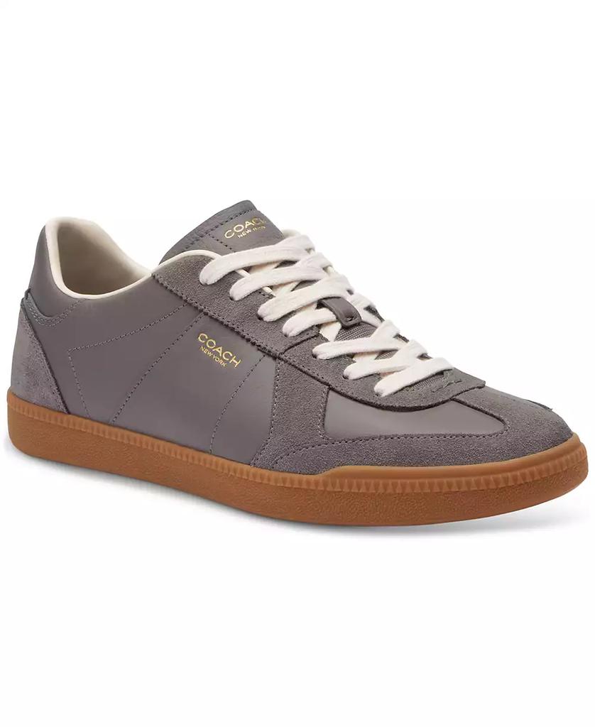 Baskets basses Ellis en cuir et daim image 2