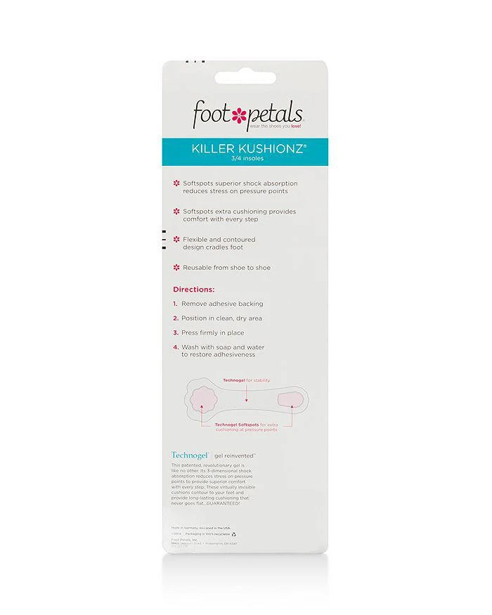 商品Foot Petals|Women's Technogel® with Softspots Killer Kushionz,价格¥142,第2张图片详细描述