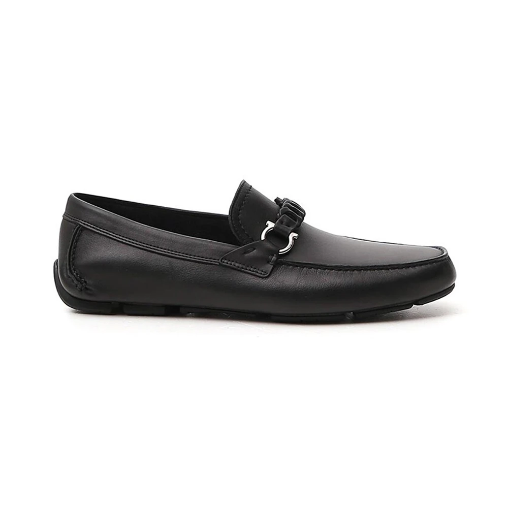 商品Salvatore Ferragamo|SALVATORE FERRAGAMO 菲拉格慕 男士黑色橡胶便鞋 02-C216-724923,价格¥2474,第1张图片
