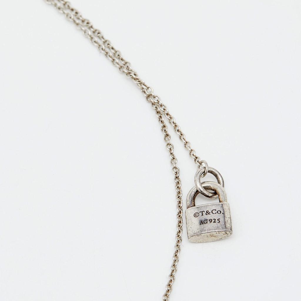 Tiffany & Co. Return to Love Tiffany & Co. Lock Key Charm Heart Tag Sterling Silver Pendant Necklace商品第4张图片规格展示