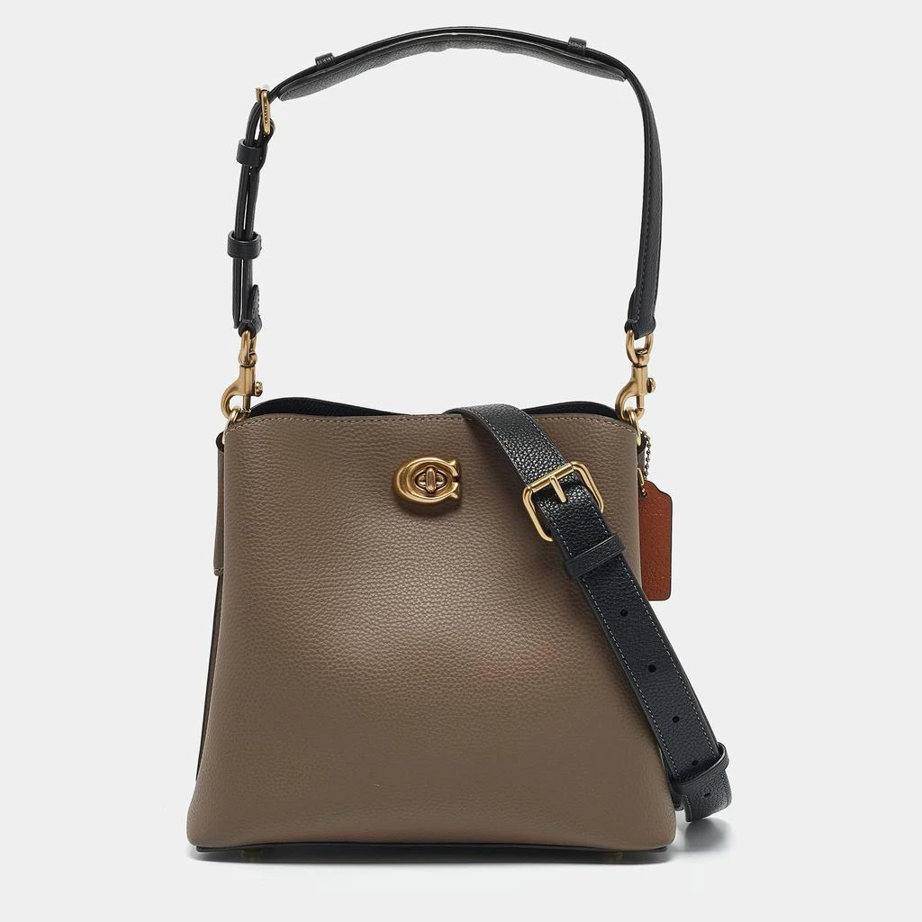 商品[二手商品] Coach|Coach Grey Leather Willow Bucket Bag,价格¥1986,第1张图片