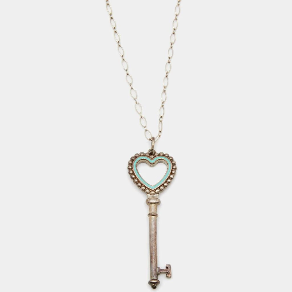 商品[二手商品] Tiffany & Co.|Tiffany & Co. Tiffany Key Enamel Sterling Silver Pendant Necklace,价格¥2628,第1张图片