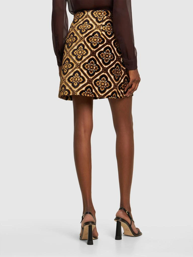 商品ETRO|Tapestry Velvet Mini Skirt,价格¥5208,第2张图片详细描述