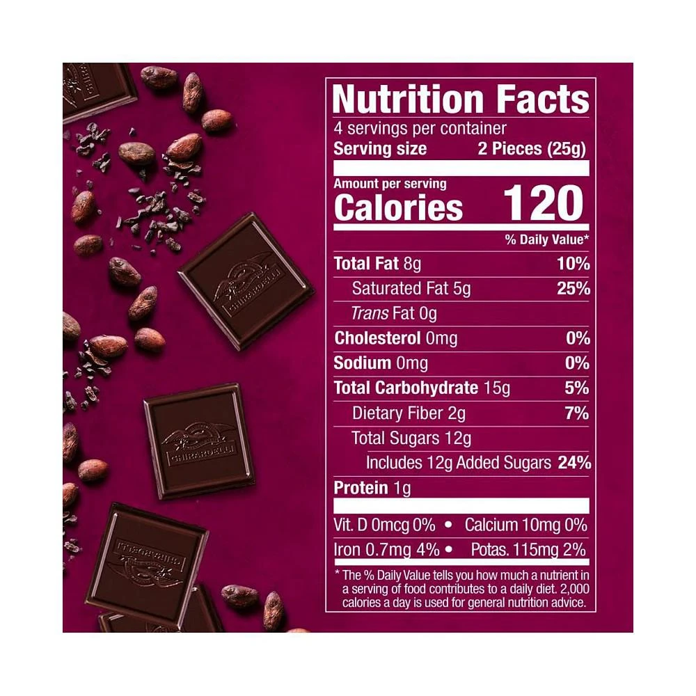 商品Ghirardelli Nature's|Ghirardelli Bar Dark Chocolate Raspberry - Case of 10-4.8 OZ,价格¥359,第2张图片详细描述