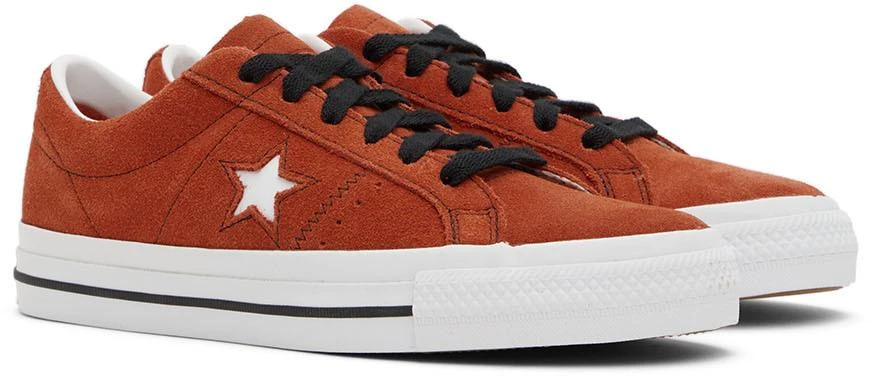 商品Converse|Orange Suede One Star Pro Sneakers,价格¥262,第4张图片详细描述
