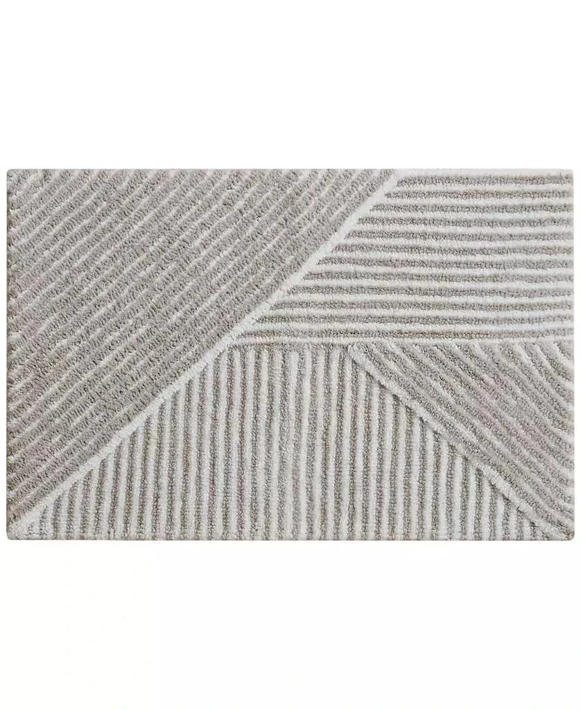 商品Décor Studio|Luna Stripe Skid-Resistant Bath Rug,价格¥149,第1张图片