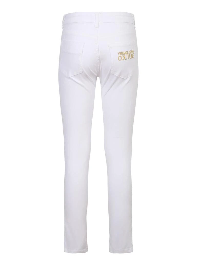 商品Versace|VERSACE JEANS LOGO-EMBROIDERED SKINNY TROUSERS,价格¥1016,第2张图片详细描述