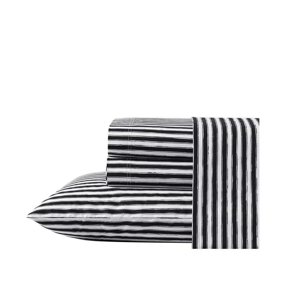 商品Betsey Johnson|Sketchy Stripe Cotton Percale 4 Piece Sheet Set,价格¥596,第2张图片详细描述