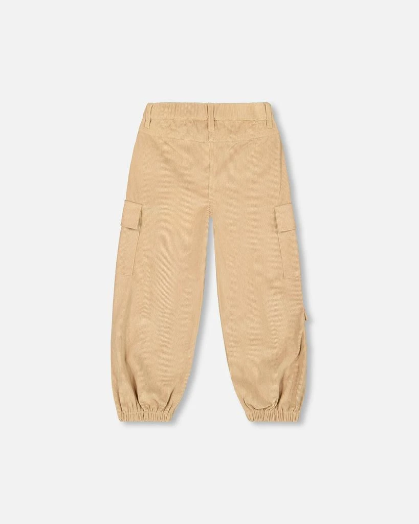 商品Deux par Deux|Parachute Corduroy Pants with Cargo Pockets Light Pecan Brown,价格¥446,第4张图片详细描述