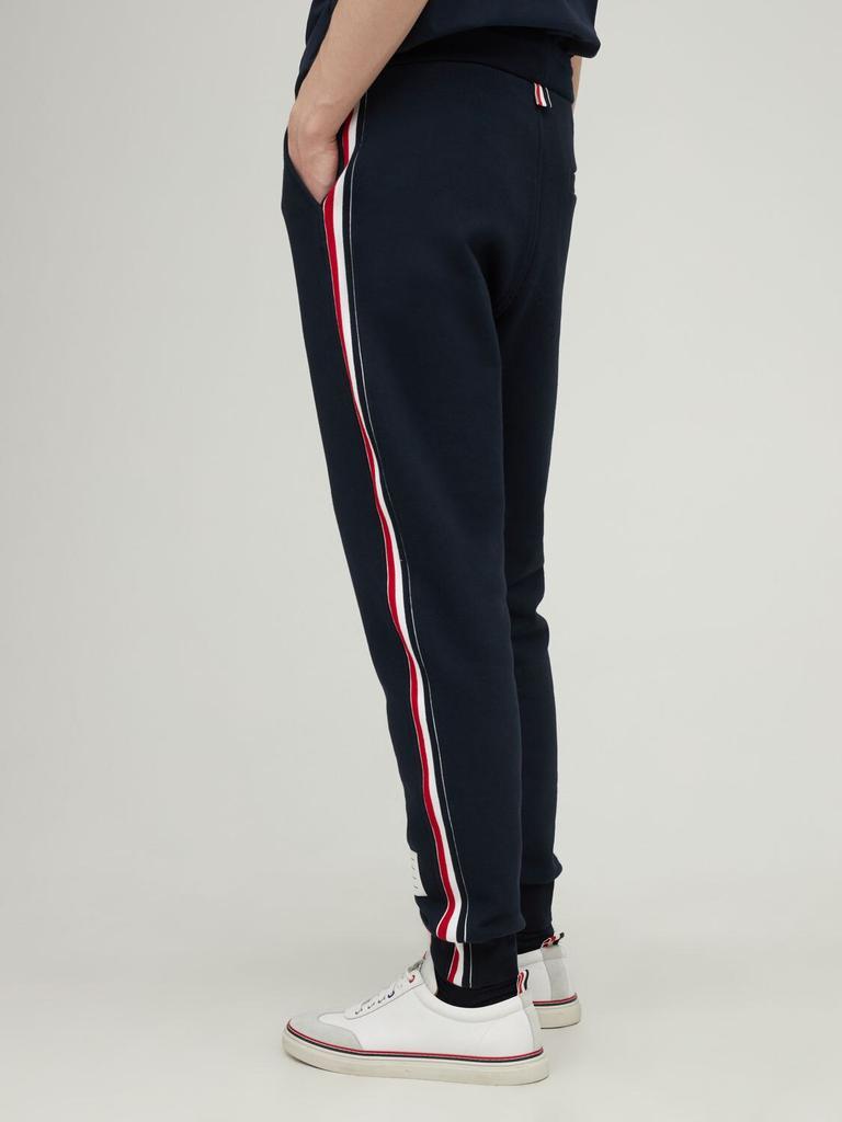 商品Thom Browne|Cotton Sweatpants W/4 Bar Stripe,价格¥5820,第4张图片详细描述