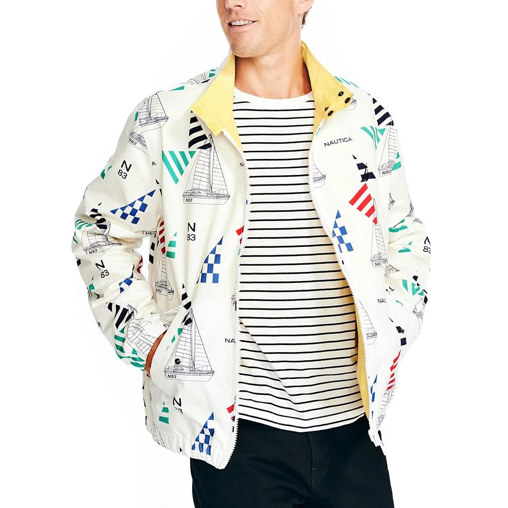 商品Nautica|Men's Classic-Fit Reversible Logo-Print Full-Zip Jacket,价格¥578,第1张图片