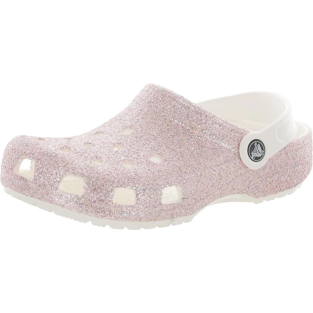 商品Crocs|Crocs Girls Classic Glitter Glog Little Kid Ankle Strap Sport Sandals,价格¥301,第1张图片