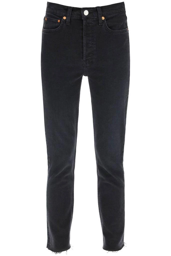 商品Re/Done|Re/done 90s high rise ankle crop jeans,价格¥1180,第1张图片