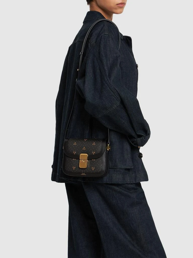 商品A.P.C.|Mini Grace Monogram Leather & Canvas Bag,价格¥4497,第1张图片详细描述