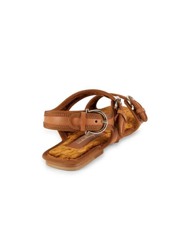商品Salvatore Ferragamo|Anteo Leather Flat Sandals,价格¥2049,第3张图片详细描述