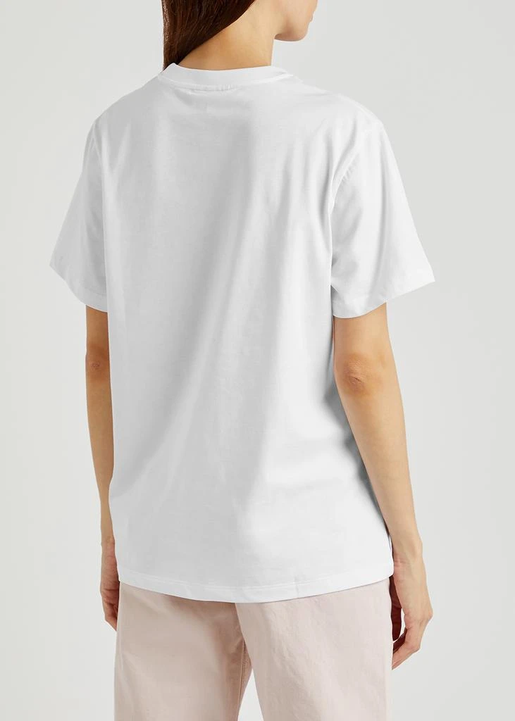 商品Ganni|White printed cotton T-shirt,价格¥343,第3张图片详细描述