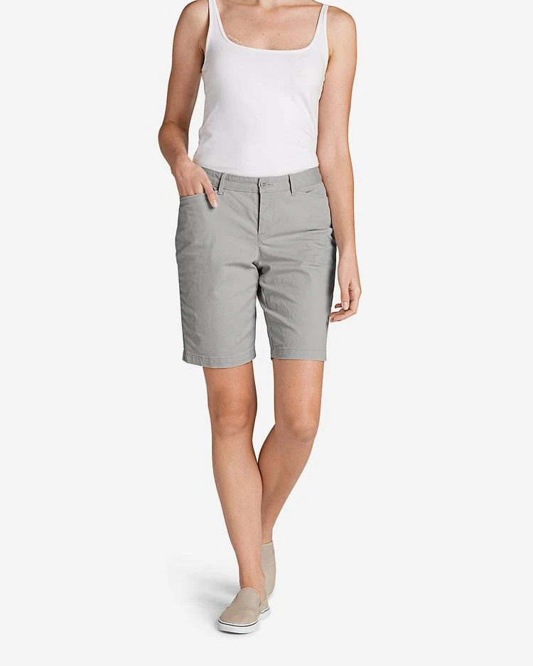 商品Eddie Bauer|女士Women's Legend Wash Curvy Stretch Shorts - 10",价格¥224-¥335,第4张图片详细描述