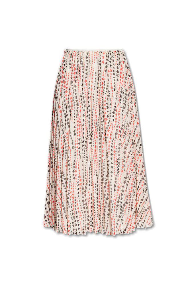 REDValentino Star Printed Pleated Skirt商品第1张图片规格展示