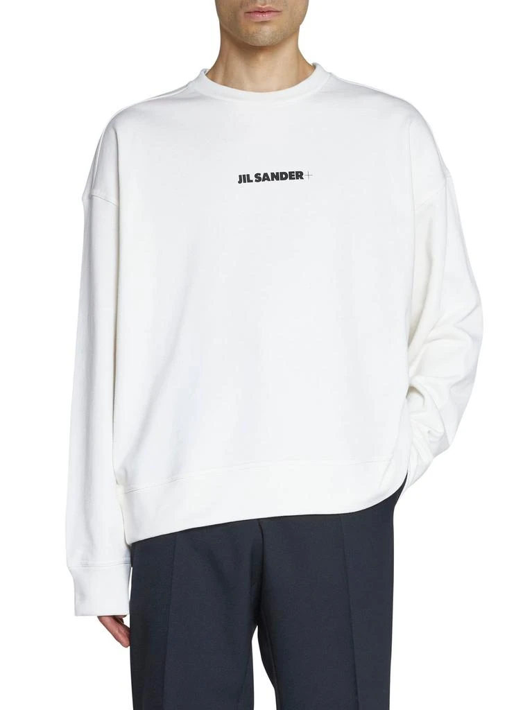 商品Jil Sander|Jil Sander+ Crewneck Logo Printed Sweatshirt,价格¥2556,第2张图片详细描述