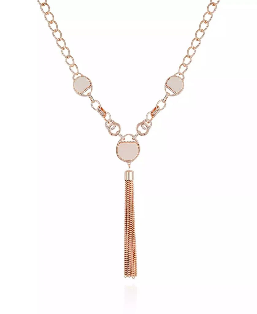 商品Tahari|Crystal Stone Tassel Necklace,价格¥435,第1张图片