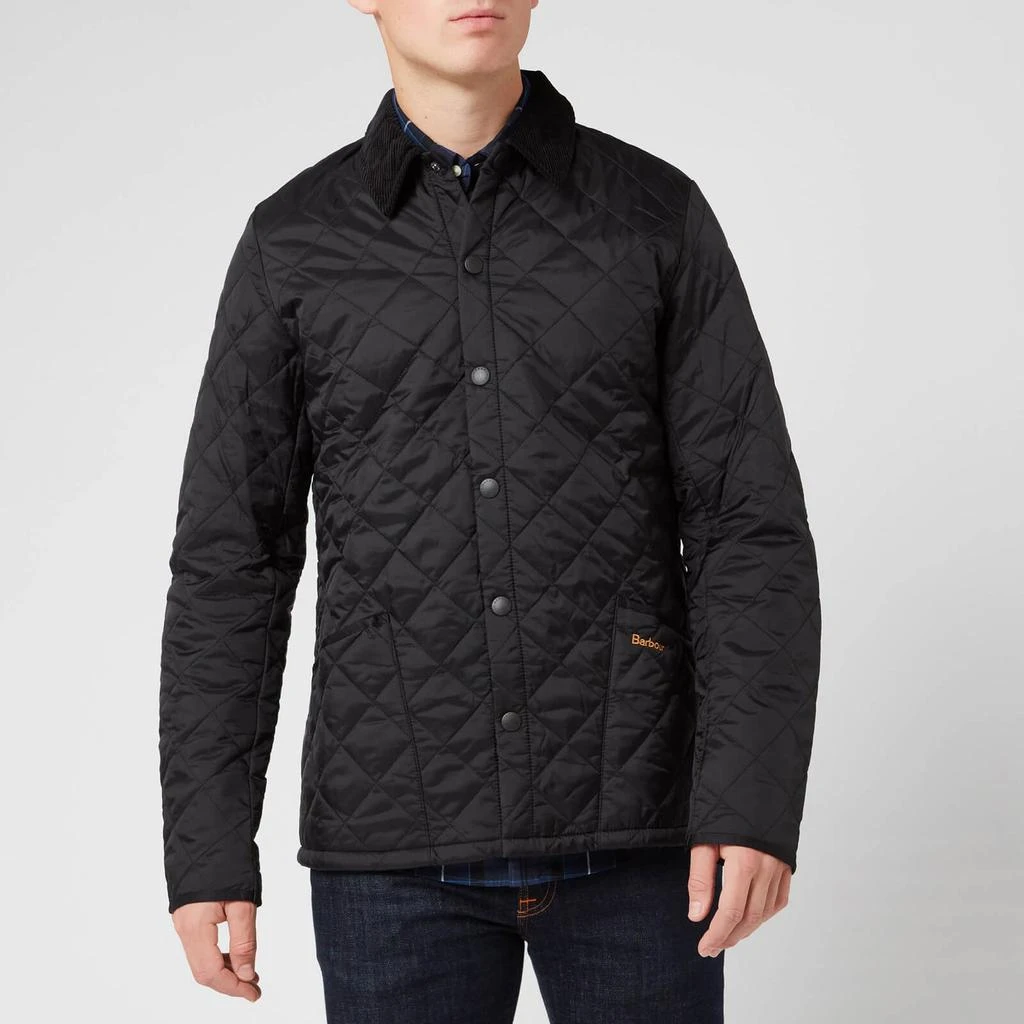 商品Barbour| 男士绗缝翻领夹克外套 黑色,价格¥1069,第1张图片