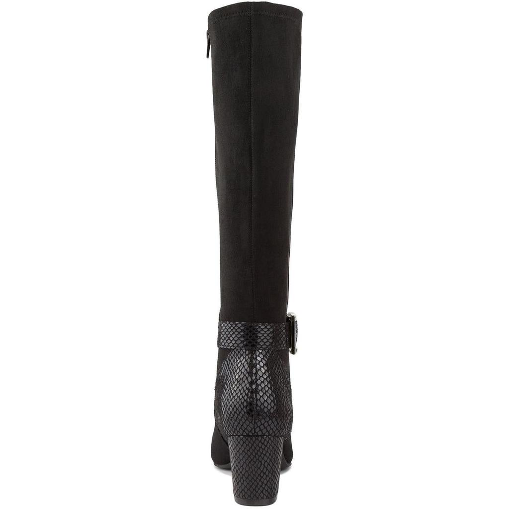 Karen Scott Womens Isabell Faux Leather Tall Knee-High Boots商品第6张图片规格展示