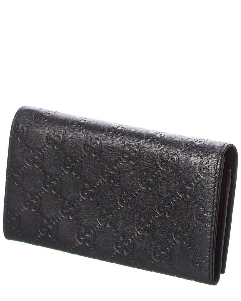 商品[二手商品] Chanel|Gucci Black Lambskin Leather GG Wallet (Authentic Pre-Owned),价格¥3690,第4张图片详细描述