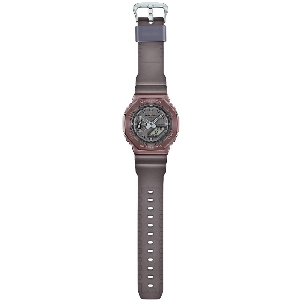 Men's Analog Digital Brown Resin Strap Watch 44mm商品第2张图片规格展示