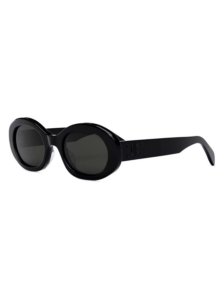 商品Celine|52MM Triomphe Oval Sunglasses,价格¥3880,第2张图片详细描述