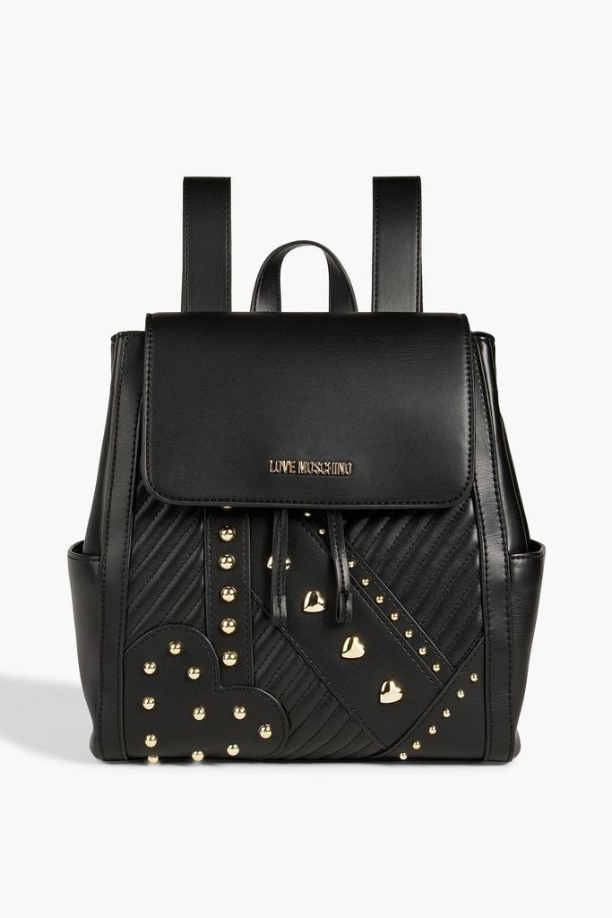 LOVE MOSCHINO | Studded quilted faux leather backpack 653.03元 商品图片