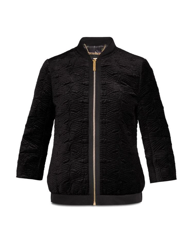 商品Ted Baker London|Bartel Quilted Velvet Bomber Jacket,价格¥1288,第4张图片详细描述
