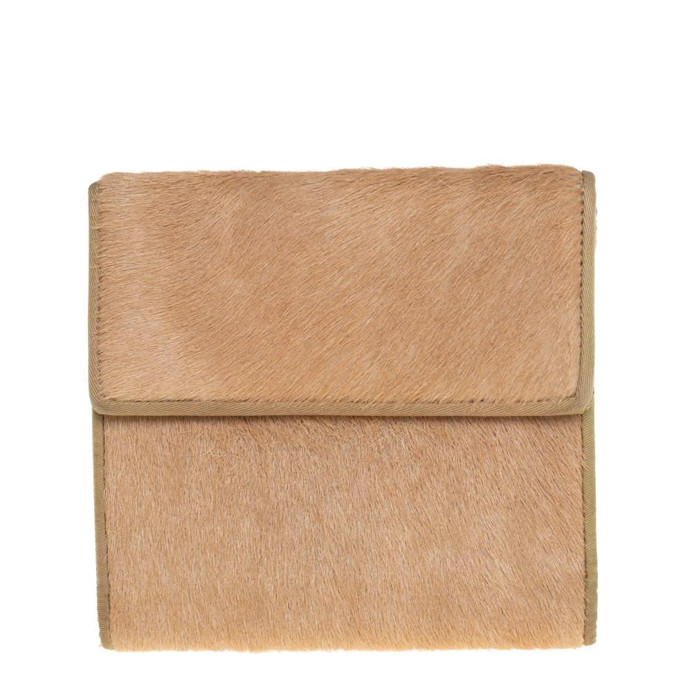 Dior Beige/Cream Calf Hair and Patent Leather Trifold Wallet 商品