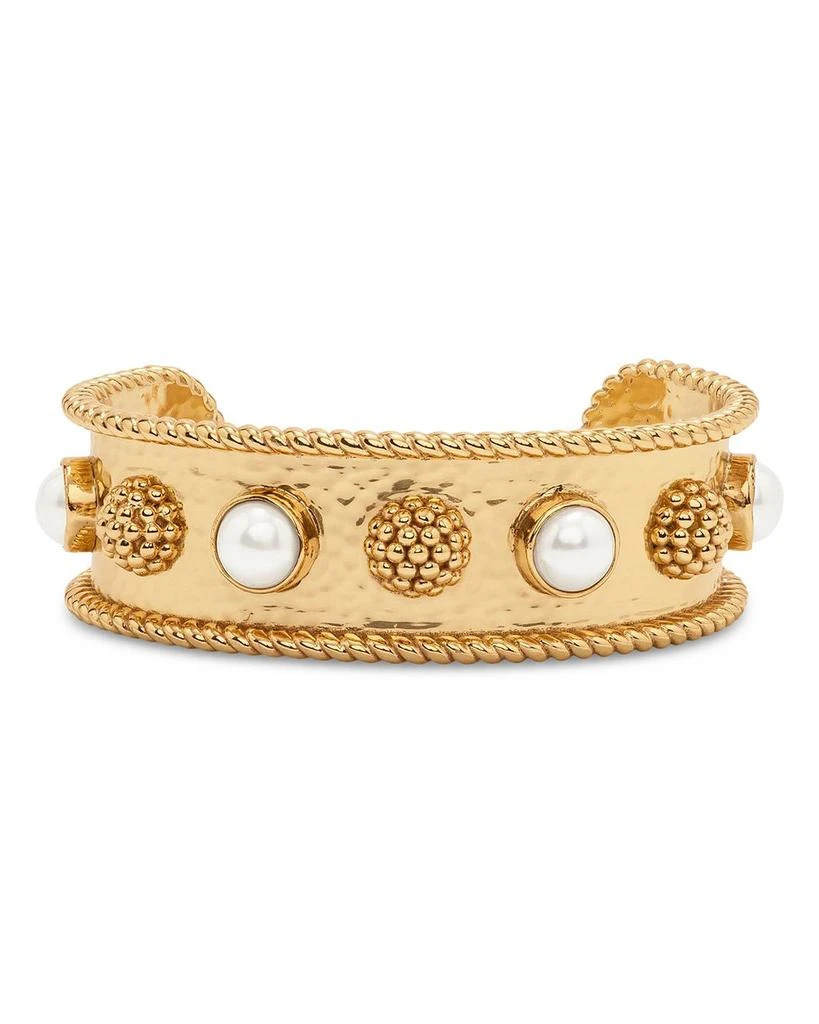 Berry & Jade Cuff Bracelet in 18K Gold Plated 商品