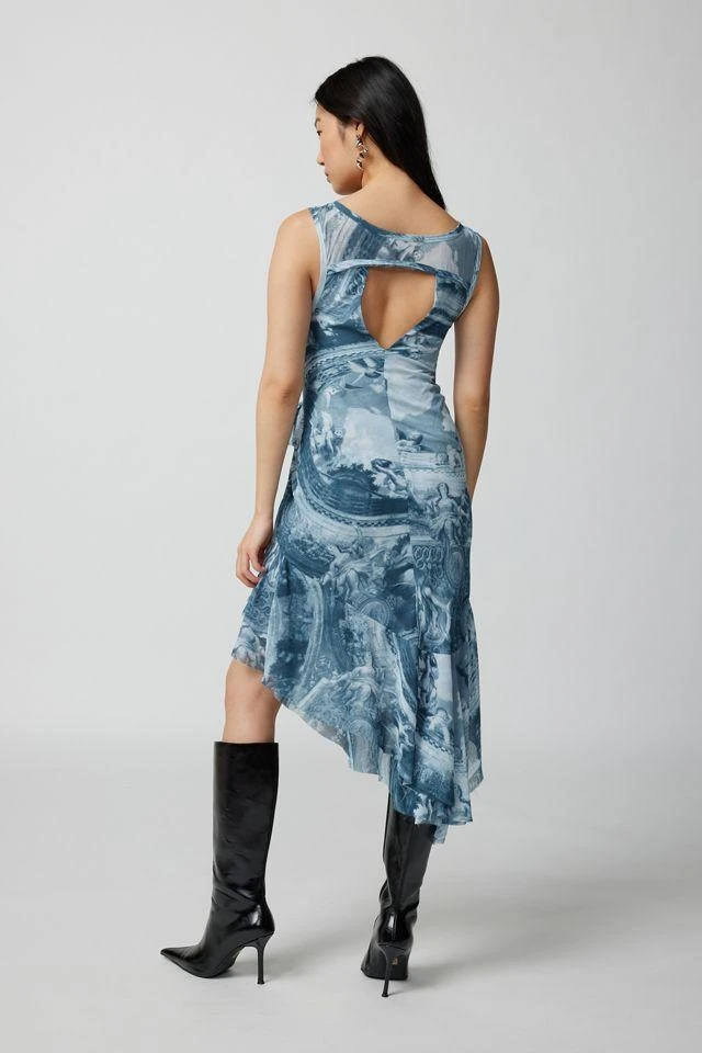 商品Urban Outfitters|UO Andy Printed Asymmetrical Midi Dress,价格¥227,第5张图片详细描述