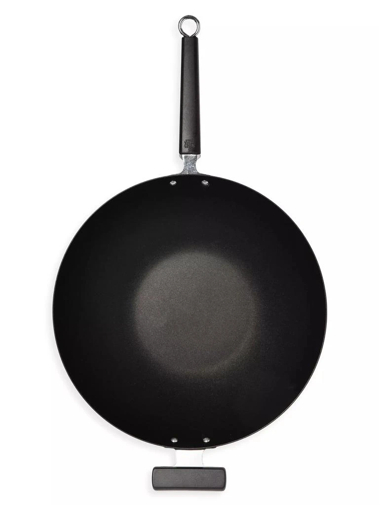 商品Escali|Joyce Chen Professional Series 14'' Carbon Steel Excalibur Nonstick Flat Bottom Wok,价格¥743,第2张图片详细描述