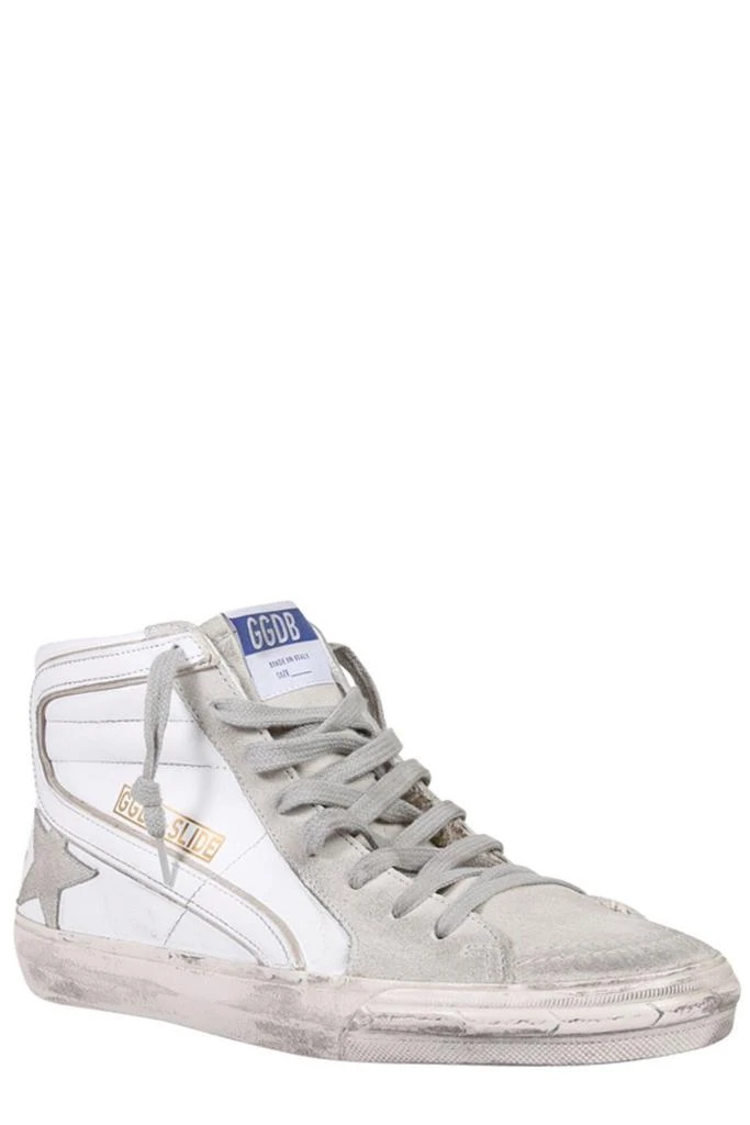 商品Golden Goose|Golden Goose Deluxe Brand Slide High-Top Sneakers,价格¥2833,第2张图片详细描述