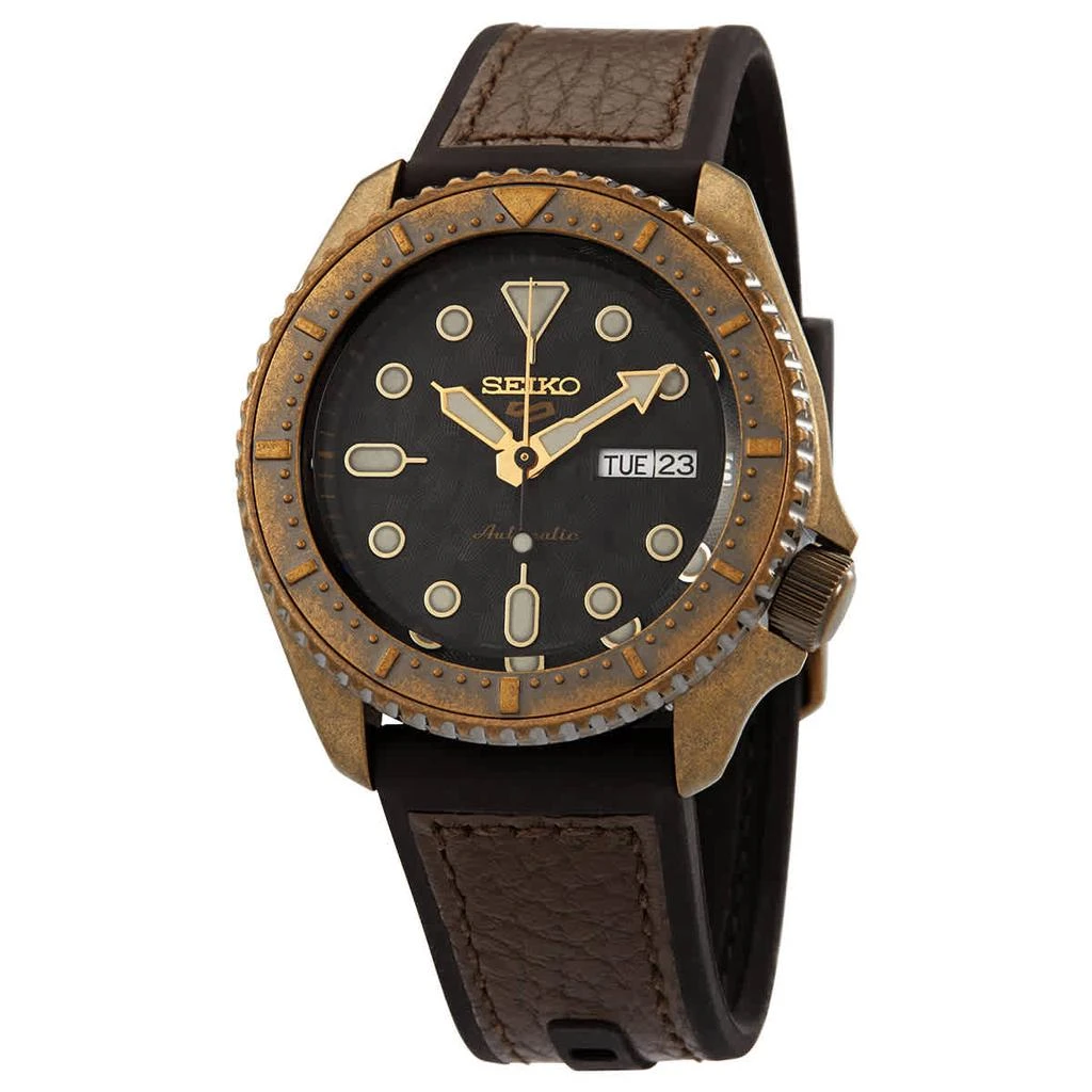 商品Seiko|Seiko Seiko 5 Sports Automatic Black Dial Mens Watch SRPE80,价格¥1622,第1张图片